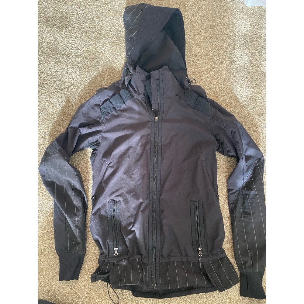 Black Lululemon Wind Breaker Jacket